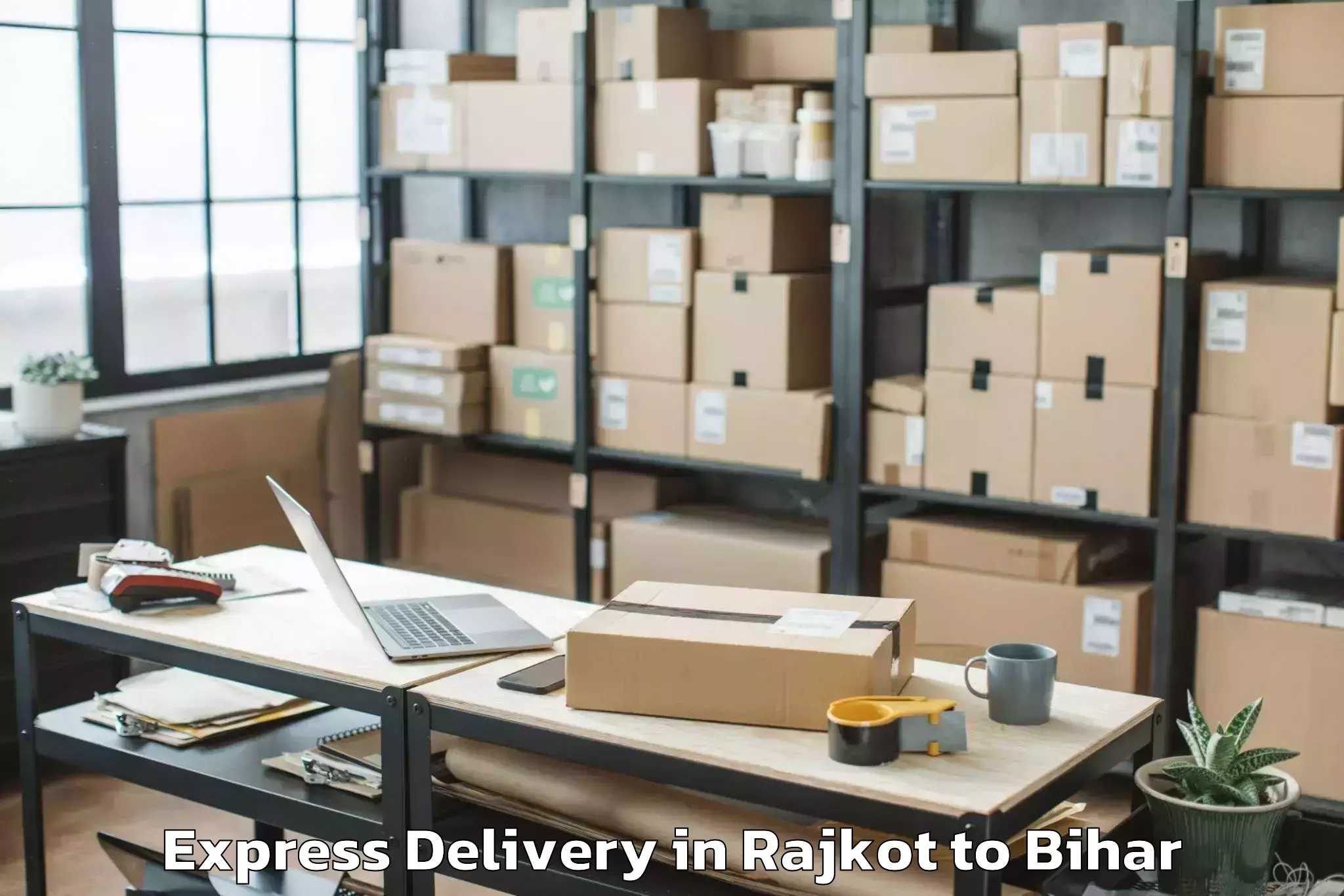 Professional Rajkot to Drb Mall Express Delivery